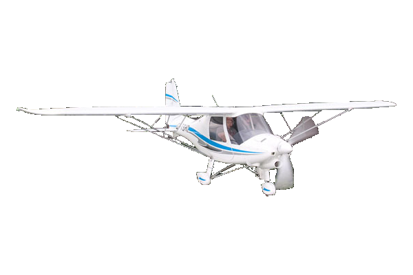 Image of an Ikarus C42, transparent and as an overlay